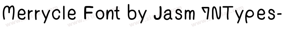 Merrycle Font by Jasm 7NTypes字体转换